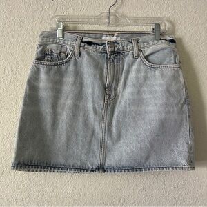 7 For All Mankind Denim Mini Skirt — Size 30